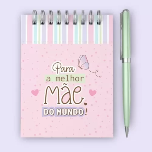 Bloquinhos A6 wire-o espiral – Dia das  Mães  Telma Contel