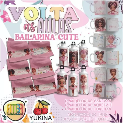 COMBO Bailarina Volta às Aulas – (Yukina)