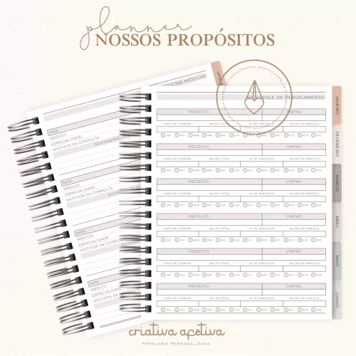 COMBO PLANNER NOSSOS PROPÓSITOS 2024 – Criativa Afetiva