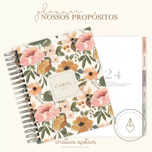 COMBO PLANNER NOSSOS PROPÓSITOS 2024 – Criativa Afetiva