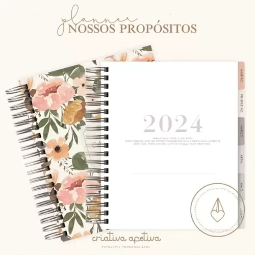 COMBO PLANNER NOSSOS PROPÓSITOS 2024 – Criativa Afetiva