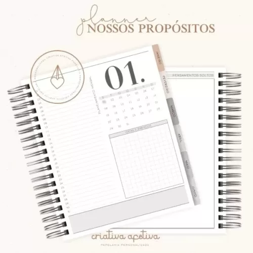 COMBO PLANNER NOSSOS PROPÓSITOS 2024 – Criativa Afetiva