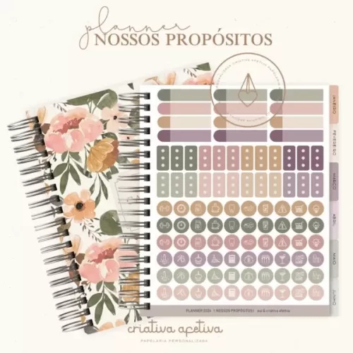COMBO PLANNER NOSSOS PROPÓSITOS 2024 – Criativa Afetiva