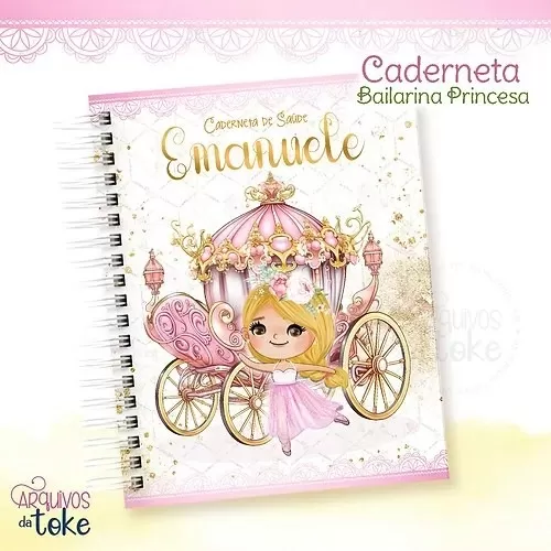 Caderneta Bailarina Princesa – 4 Opções Capas – Arquivos da Toke