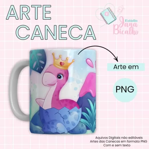 Caderneta de Saúde – Dinossauro Rosa – Jana Bicalho