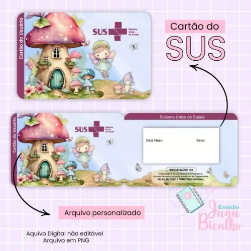 Caderneta de Saúde – Fadinha – Jana Bicalho