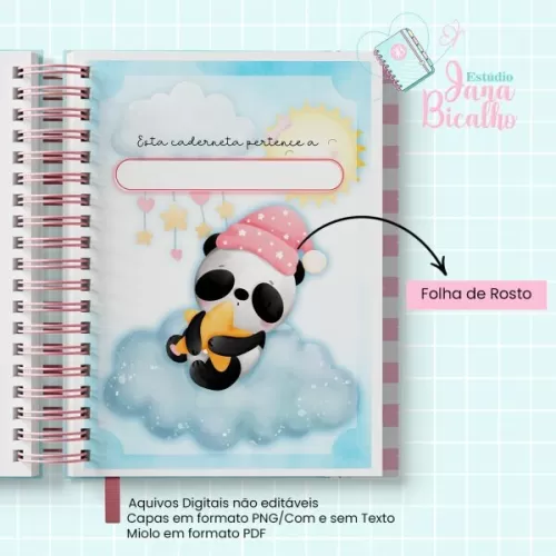 Caderneta de Saúde – Pandinha Dorminhoca – Jana Bicalho
