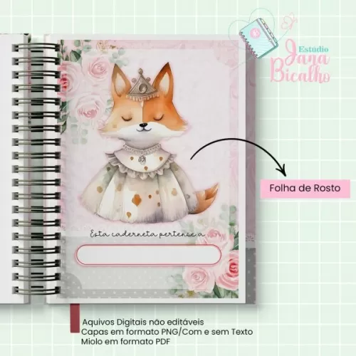 Caderneta de Saúde – Raposa Realeza Menina – Jana Bicalho
