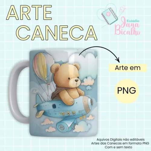 Caderneta de Saúde – Ursinho Aviador – Jana Bicalho
