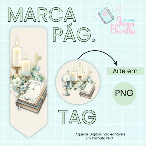 Caderno A5 Primeira Eucaristia Blue Boys  (Jana Bicalho)