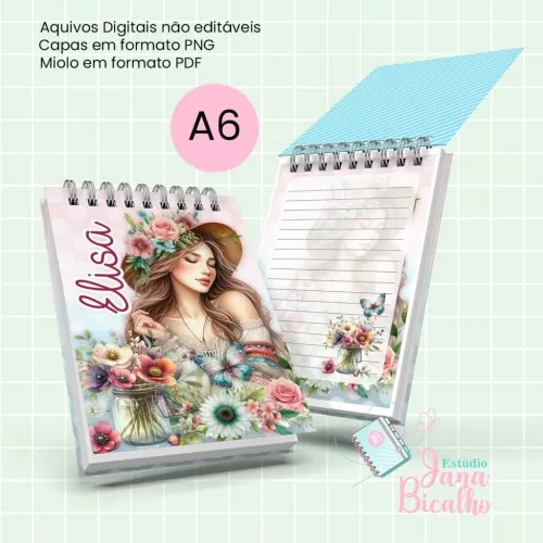 Caderno Pautado A5 + Bloquinho – Essência  (Jana Bicalho)