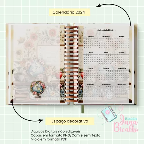 Caderno Planejamento A5 Professora – Jana