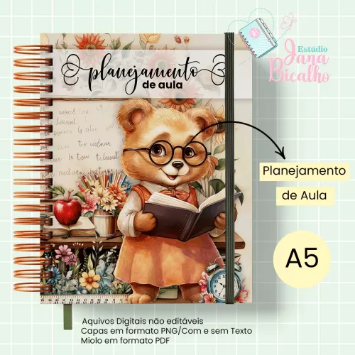 Caderno Planejamento A5 Professora – Jana
