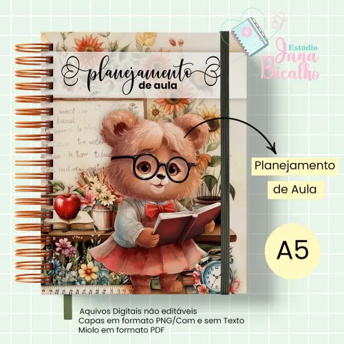 Caderno Planejamento A5 Professora – Jana