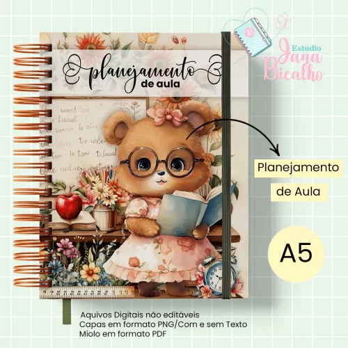Caderno Planejamento A5 Professora – Jana
