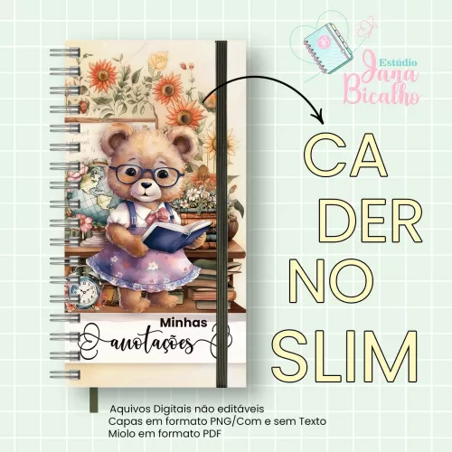 Caderno Slim Professora – Jana