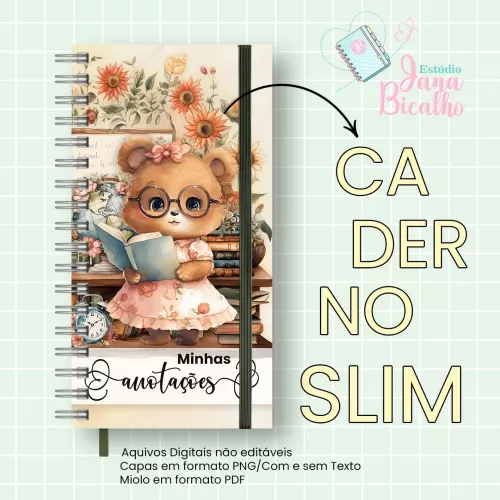 Caderno Slim Professora – Jana