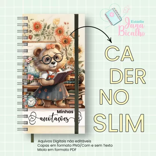 Caderno Slim Professora – Jana