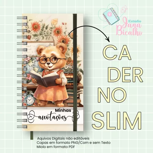 Caderno Slim Professora – Jana