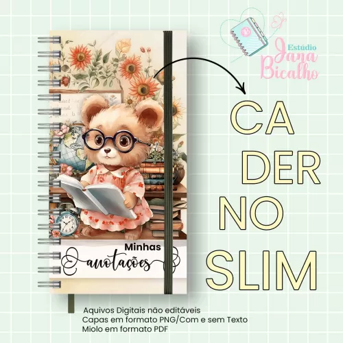 Caderno Slim Professora – Jana