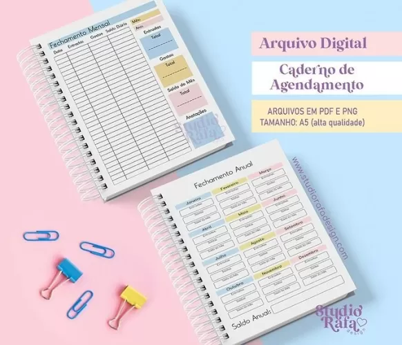 Caderno de Agendamento Manicure Permanente 2024 (Rafa)