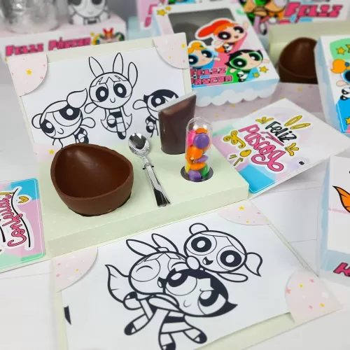 Caixas Mini Explosão Páscoa – 20 Temas (Chuvinha de Papel)