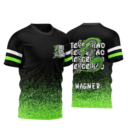 Camisa Escolar Personalizada - Terceirão - Tema Dragão - 2024 - 2025