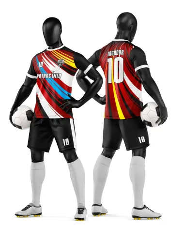 Camisa e Short de Futebol Amador Personalizado Camisa e Short de Futebol Amador Personalizado