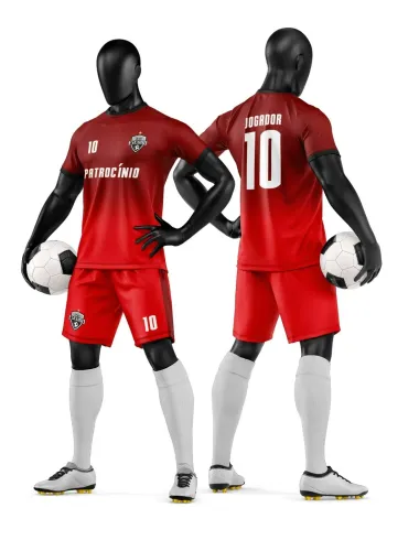Camisa e Short de Futebol Amador Personalizado Camisa e Short de Futebol Amador Personalizado