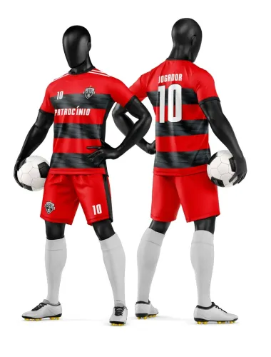 Camisa e Short de Futebol Amador Personalizado Camisa e Short de Futebol Amador Personalizado