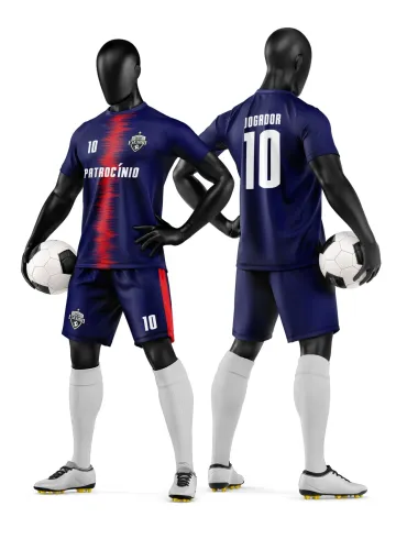 Camisa e Short de Futebol Amador Personalizado Camisa e Short de Futebol Amador Personalizado