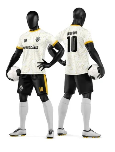 Camisa e Short de Futebol Amador Personalizado Camisa e Short de Futebol Amador Personalizado