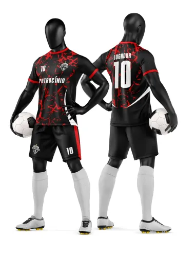 Camisa e Short de Futebol Amador Personalizado