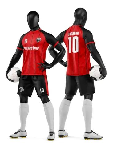Camisa e Short de Futebol Amador Personalizado Camisa e Short de Futebol Amador Personalizado