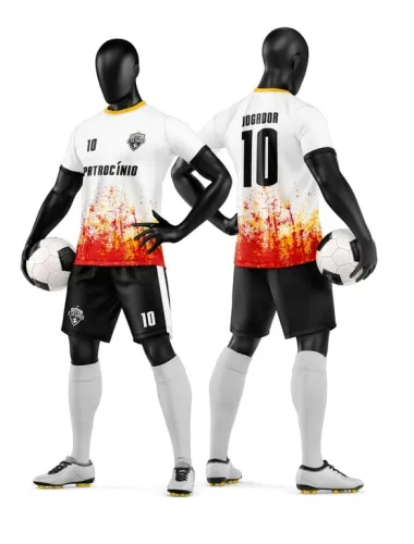 Camisa e Short de Futebol Amador Personalizado Camisa e Short de Futebol Amador Personalizado