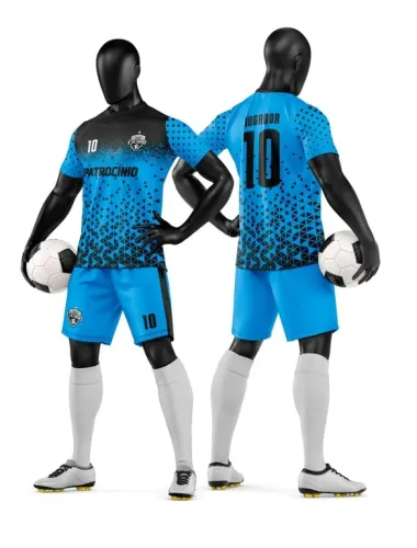 Camisa e Short de Futebol Amador Personalizado Camisa e Short de Futebol Amador Personalizado