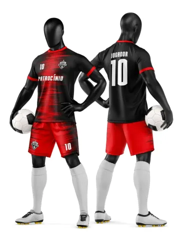 Camisa e Short de Futebol Amador Personalizado Camisa e Short de Futebol Amador Personalizado