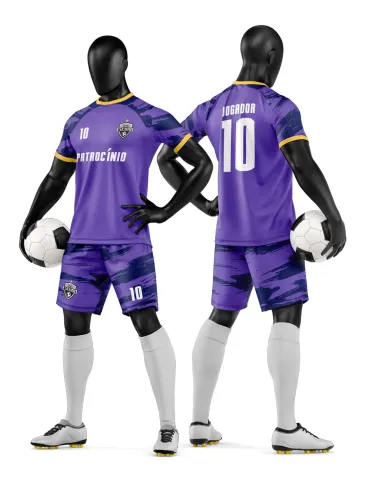Camisa e Short de Futebol Amador Personalizado Camisa e Short de Futebol Amador Personalizado