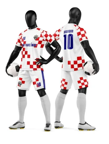 Camisa e Short de Futebol Amador Personalizado Camisa e Short de Futebol Amador Personalizado