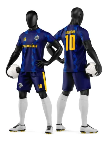 Camisa e Short de Futebol Amador Personalizado Camisa e Short de Futebol Amador Personalizado