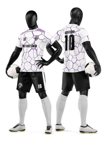 Camisa e Short de Futebol Amador Personalizado Camisa e Short de Futebol Amador Personalizado