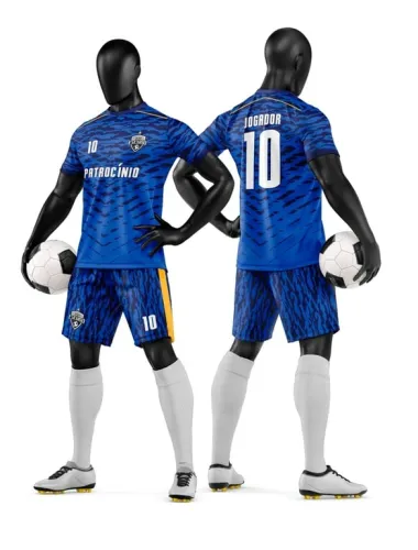 Camisa e Short de Futebol Amador Personalizado Camisa e Short de Futebol Amador Personalizado