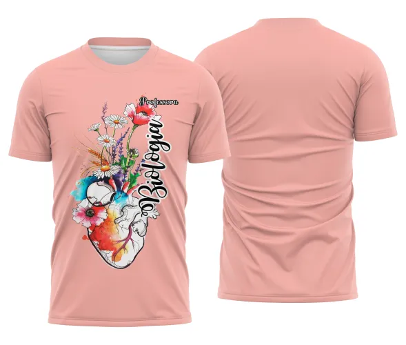 Camiseta Biologia Estampa Fofa Unissex para Professora