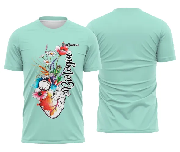 Camiseta Biologia Estampa Fofa Unissex para Professora