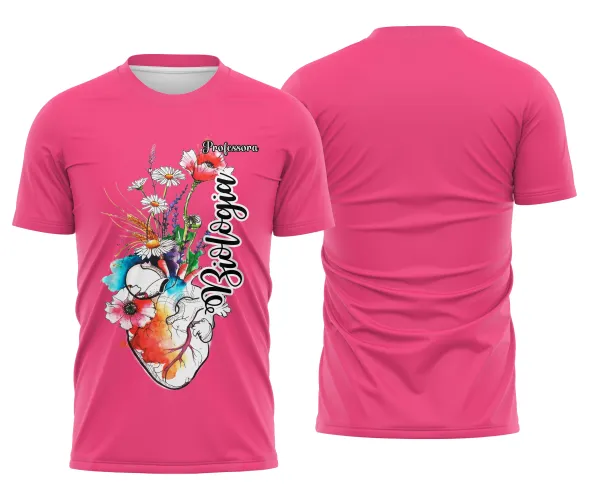 Camiseta Biologia Estampa Fofa Unissex para Professora
