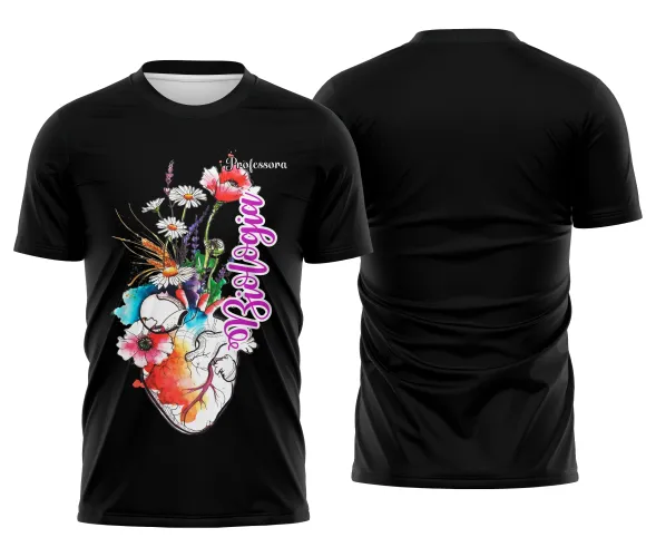 Camiseta Biologia Estampa Fofa Unissex para Professora