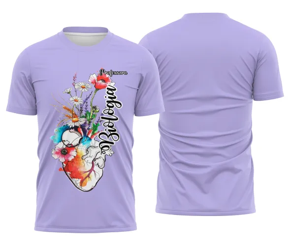 Camiseta Biologia Estampa Fofa Unissex para Professora