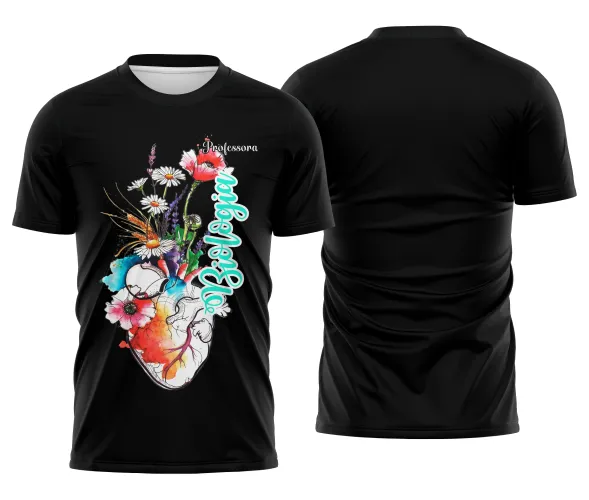 Camiseta Biologia Estampa Fofa Unissex para Professora
