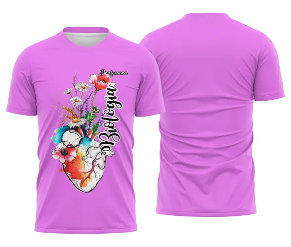 Camiseta Biologia Estampa Fofa Unissex para Professora