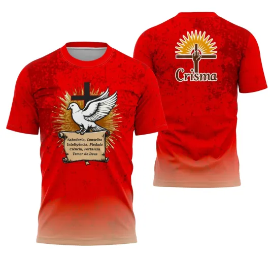 Camiseta Católica Crisma - Religiosa 